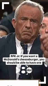 RFK JR. HEARING: Robert F. Kennedy Jr. is answering questions from U.S. Senators, who will decide whether to confirm his appointment as Health and Human Services secretary. Kennedy said he doesn’t want to keep Americans from eating certain foods — like a McDonald’s cheeseburger or Hostess Twinkie — but he wants them to be informed about what those foods contain. We’re streaming the full hearing on WFAA . Download for free on Roku, Amazon Fire and Apple TV. | WFAA