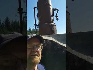 Old school logging equipment cald a steam donkey