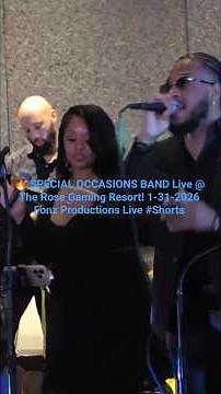 🔥 SPECIAL OCCASIONS BAND Live @ The Rose Gaming Resort! 1-31-2026 Fonz Productions Live #Shorts