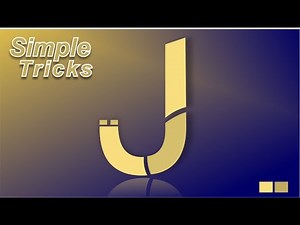 How to create an Alphabet J Logo Simple Tricks in Corel Draw for Beginners