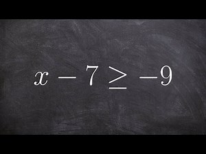 Solve and graph a one variable inequality