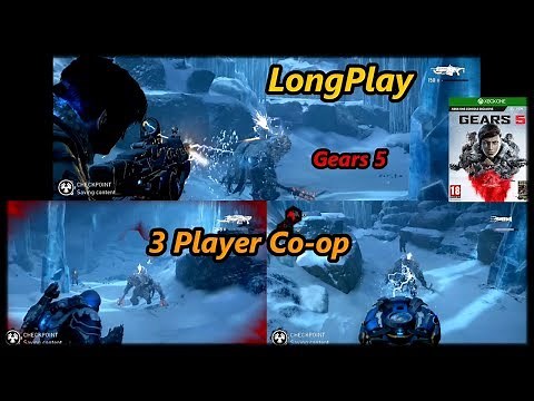 Gears 5 - Longplay (3 Player Co-op Split Screen) Full Game Walkthrough (No Commentary)