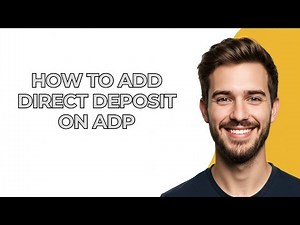 How To Add Direct Deposit On Adp - UPDATED!