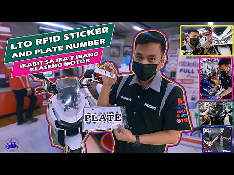 How to install LTO RFID Sticker and Plate Number in different motorcycles #rfidsticker #LTOPlates