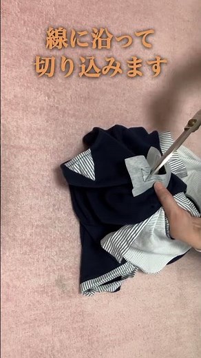 How to add pockets to ready-made clothes ♪ #Easy #Remake #Pocket #Shorts