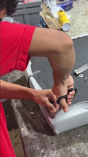 How to Staple Marine Vinyl — Pro Upholstery Technique (Boat Seat Build)