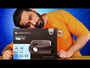 Zebronics PIXAPLAY 55 Full HD Native Projector Unboxing & Review | Born Creator