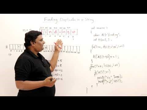 8.4 : Finding Duplicate Characters in a String | DSA [Abdul Bari]
