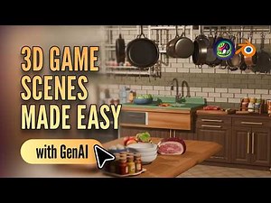 Build your Dream Kitchen Simulator FAST with Meshy + Blender