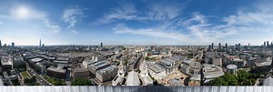 Aerial view from St. Pauls Cathedral 360 Panorama | 360Cities