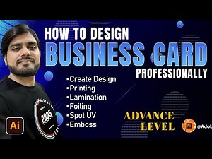 How to Design a Business Card Professionally & Luxury - Complete Work Procedure