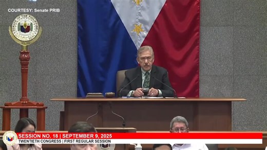 Senator Jinggoy Estrada denies former Bulacan 1st district assistant engineer Brice Hernandez's claim that he is involved at the anomalous flood control projects in his privilege speech at a Senate hearing today, September 9. COURTESY: Senate PRIB | GMA News