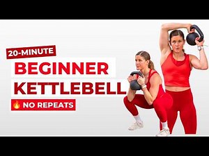 20-Min Beginner Kettlebell Workout | One Kettlebell, All Standing, No Repeats