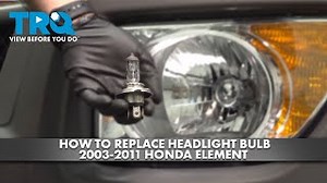 How to Replace Headlight Bulb 2003-2011 Honda Element