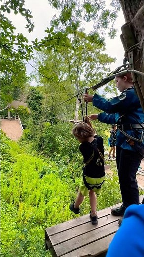 Zip Line Fun! 💨🌲 Best Activity for Kids!