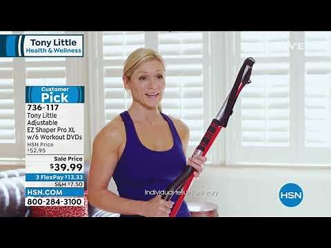 Tony Little Adjustable EZ Shaper Pro with 6 Workout DVDs