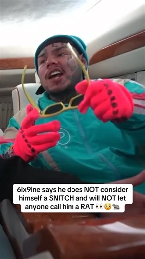 Creators | Entertainment | Culture on Instagram: "6ix9ine says he does NOT consider himself a SNITCH and will NOT let anyone call him a RAT 👀😳🐀 | #n3on #adinross #6ix9ine #creator #explore"