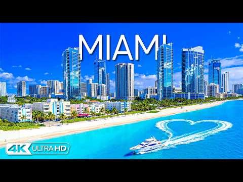 [4K] Miami 🇺🇸 Epic Downtown Skyline, Biscayne Bay & Coastal Views