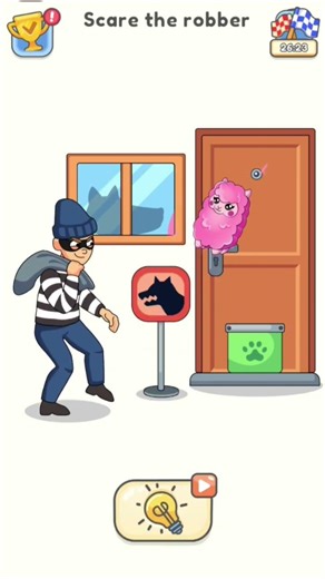 Dop 5 (Delete one part) Level-443 Scare the robber #viral #shorts @Anshguptagaming-143