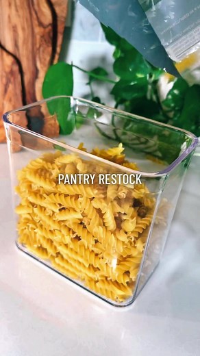 Organized Pantry Restocking with ASMR Canister Refill