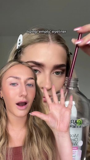 24K views · 572 reactions | trying out this “negative space/empty eyeliner!” #makeup #makeuptutorial #eyelinertutorial #makeuphacks #makeuphack #reels #viral | Makeup by Katie | Facebook