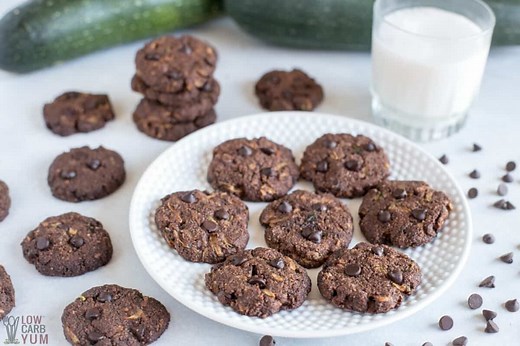 Healthy Chocolate Zucchini Cookies (Keto)