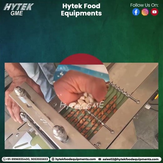 Hytek Dry Fruits Cutting Machine | Fast Slicing & Chopping for Almonds, Dates, Sticky & Dried Fruits