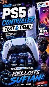 PS5 Controller Test 🔥 Adaptive Triggers & Haptics Demo!