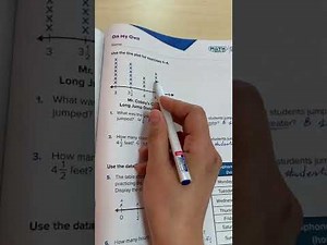 Reveal Math Grade 4 Lesson13-10 Display and interpret data on a line plot