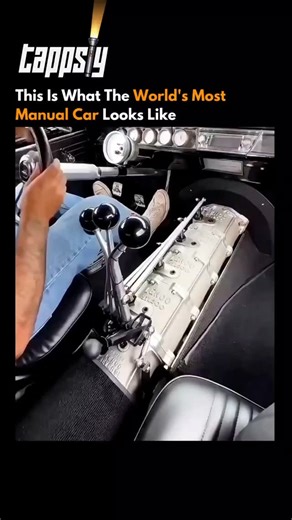 Tappsly on Instagram: "Follow (us) 👉 @tappsly to learn something new everyday! DM for credit or removal request (no copyright intended) All rights and credits reserved to the respected owner(s) This is what the world’s most manual car truly looks like. Instead of a single gear lever, this extreme setup uses multiple shifters, transforming driving into a fully hands-on mechanical experience built for maximum control and performance. The transmission shown is a Lenco planetary gearbox, a high-per