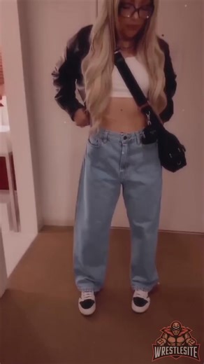 🔥✨ #LivMorgan brings playful energy and effortless style, striking a fun pose that instantly steals the moment 📸💙 | Fans Of Liv Morgan