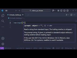 Parametros de entrada y salida en python .