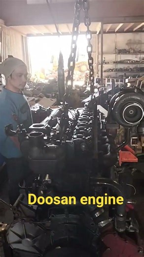 Doosan Diesel engine first start after general overhaul #restoration