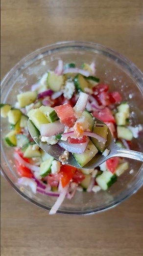 Easy Cucumber Tomato Feta Salad