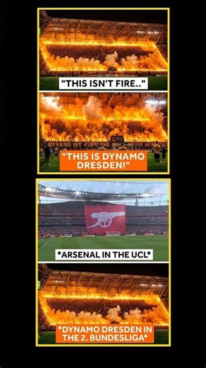 Dynamo Dresden Fans Create Insane Atmosphere 🔥 | Even Bigger Than Arsenal FC UCL Crowd?#Bundesliga2