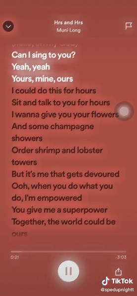 hrs & hrs - muni long || i need more songs cs my playlist dryyyyy #spedupnightt