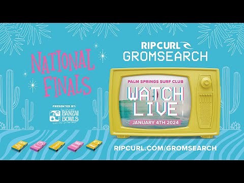 WATCH LIVE | Rip Curl 2024 GromSearch USA National Final | Palm Springs Surf Club