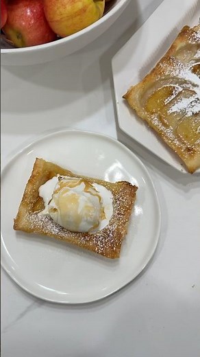 Fall on a plate 🤤 #fallbaking #appletarts #ninjacreami #falldessert #cozyrecipes