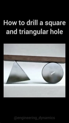 Engineering Dynamics on Instagram: "Follow (us) @engineering_dynamics to learn something new everyday 🧠💫 This is how you would theoretically drill a Square and Triangular hole! • [Engineering, Physics, Viral Reels, Mathematics]"