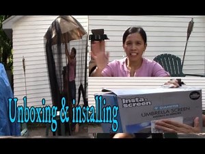 Mosquito Net For Outside | Umbrella Screen Unboxing | Installing In Minutes
