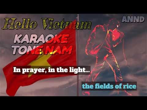 [ KARAOKE - BẢN ROCK ] HELLO VIETNAM - TONE NAM || Metal Rock #annd