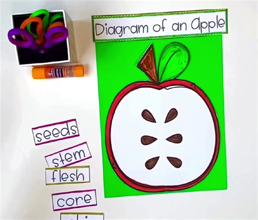 Apple Labeling Craft for Fall Learning