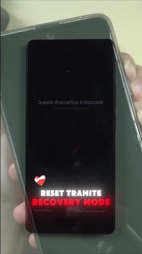 🔥 Come Resettare Un Samsung Bloccato | Resetare Un Telefono Android Senza Password #shorts