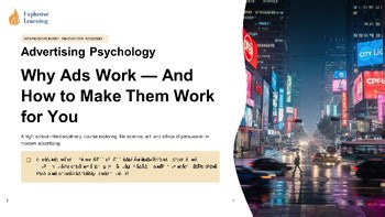 Why Ads Work and How: Editable PPT Lesson : Standards-Friendly Supplement