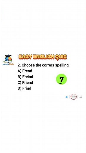 easy english quiz #shorts