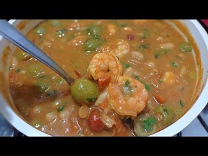 Feijão Branco com camarão 🍤 O Melhor Que Já Comi 😋