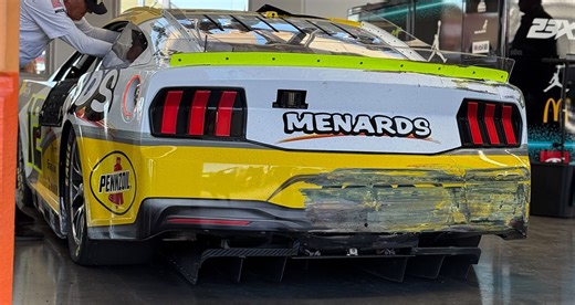 Ryan Blaney crashes early during Cup Series practice