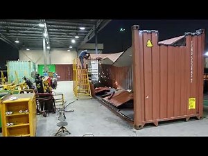 A complete repair of multiple damage 40 feet container.