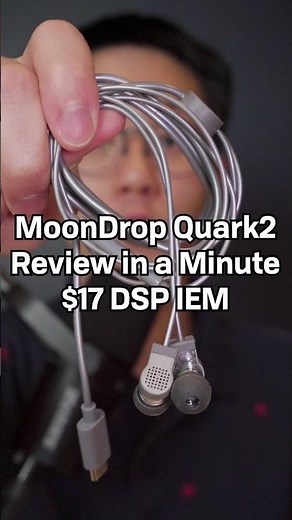Is it worth $17?? MoonDrop Quark2 DSP Review in a Minute #audiophile #inearmonitors