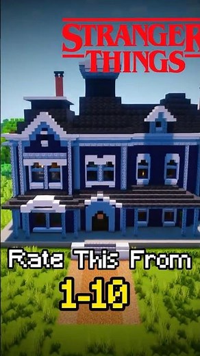 Building Creel House 🕰️ #minecraft #strangerthings #minecraftbuilding